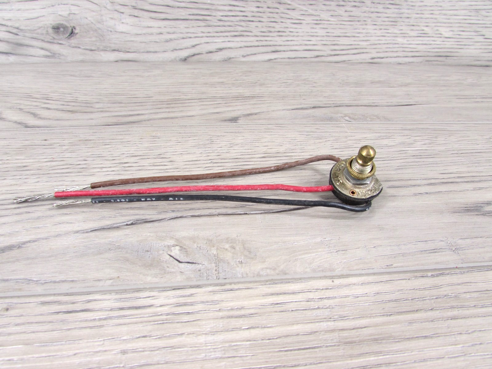 Antique Franklin NOS 3 Way On/Off Lamp Switch Twist Rotary for Lamp Repair