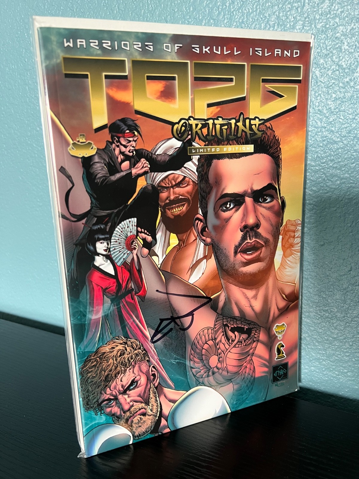 Andrew Tate TOP G Warriors of Skull Island Limited Signed by EVS Comic