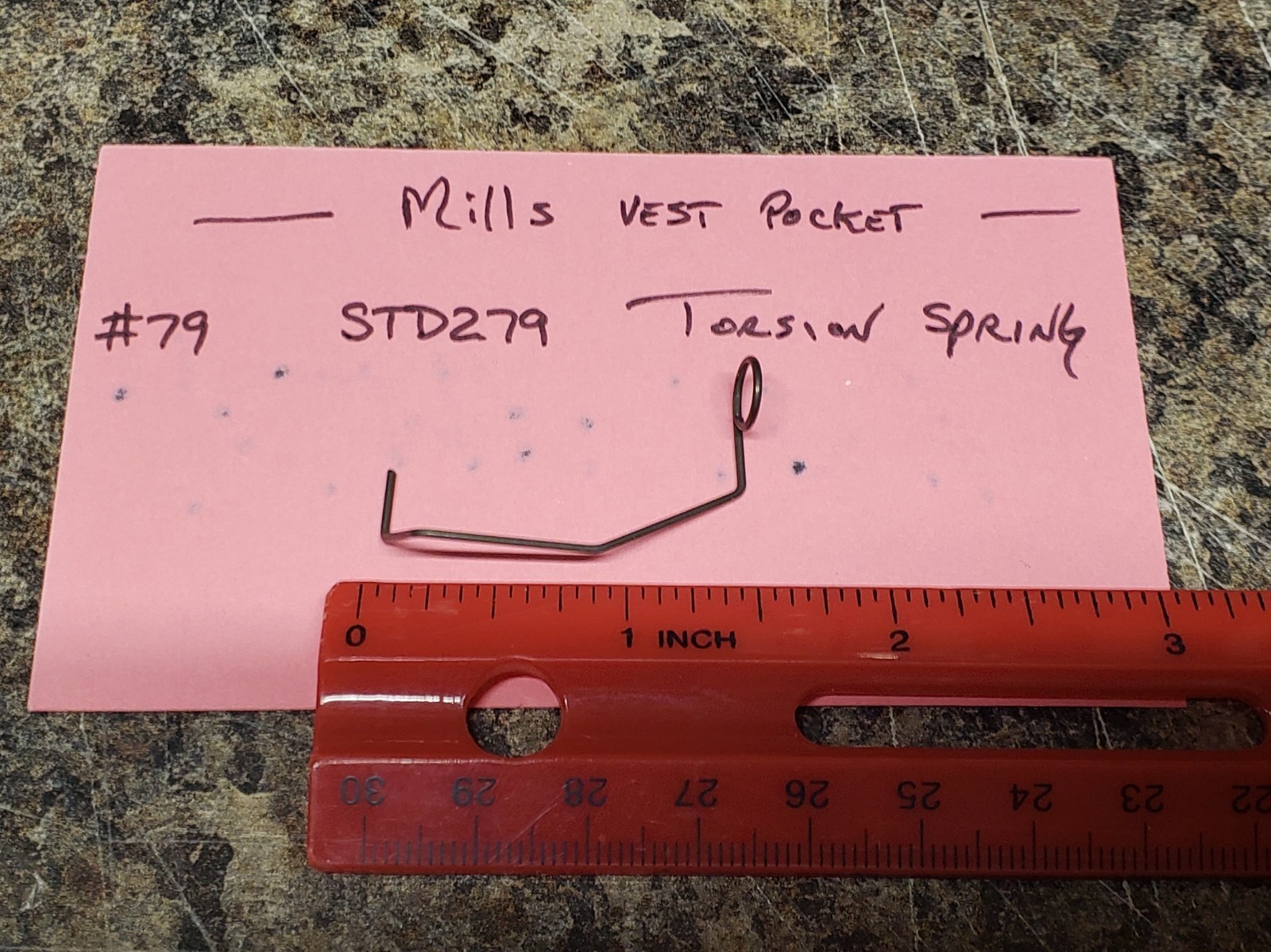 MILLS VEST POCKET SLOT MACHINE TORSION SPRING (#79) STD279 MILLS VEST POCKET