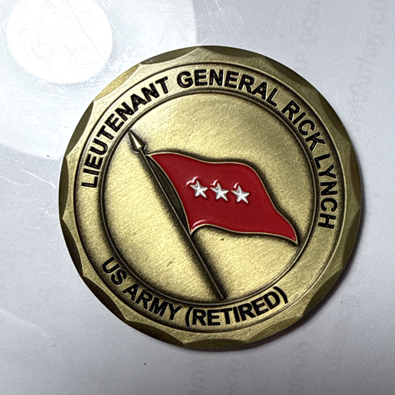 Lt. General Rick Lynch US Army Retired Challenge Coin Battle Tested Principles