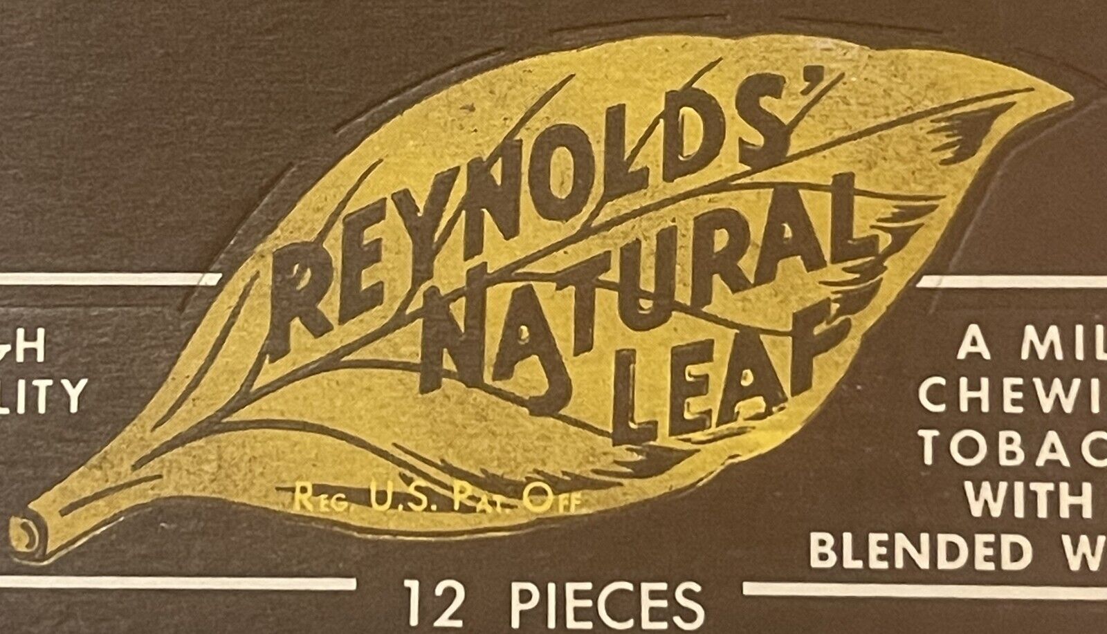 Rare Vintage 1970s Reynolds Natural Leaf 🍃 Tobacco Box, Winston - Salem, NC