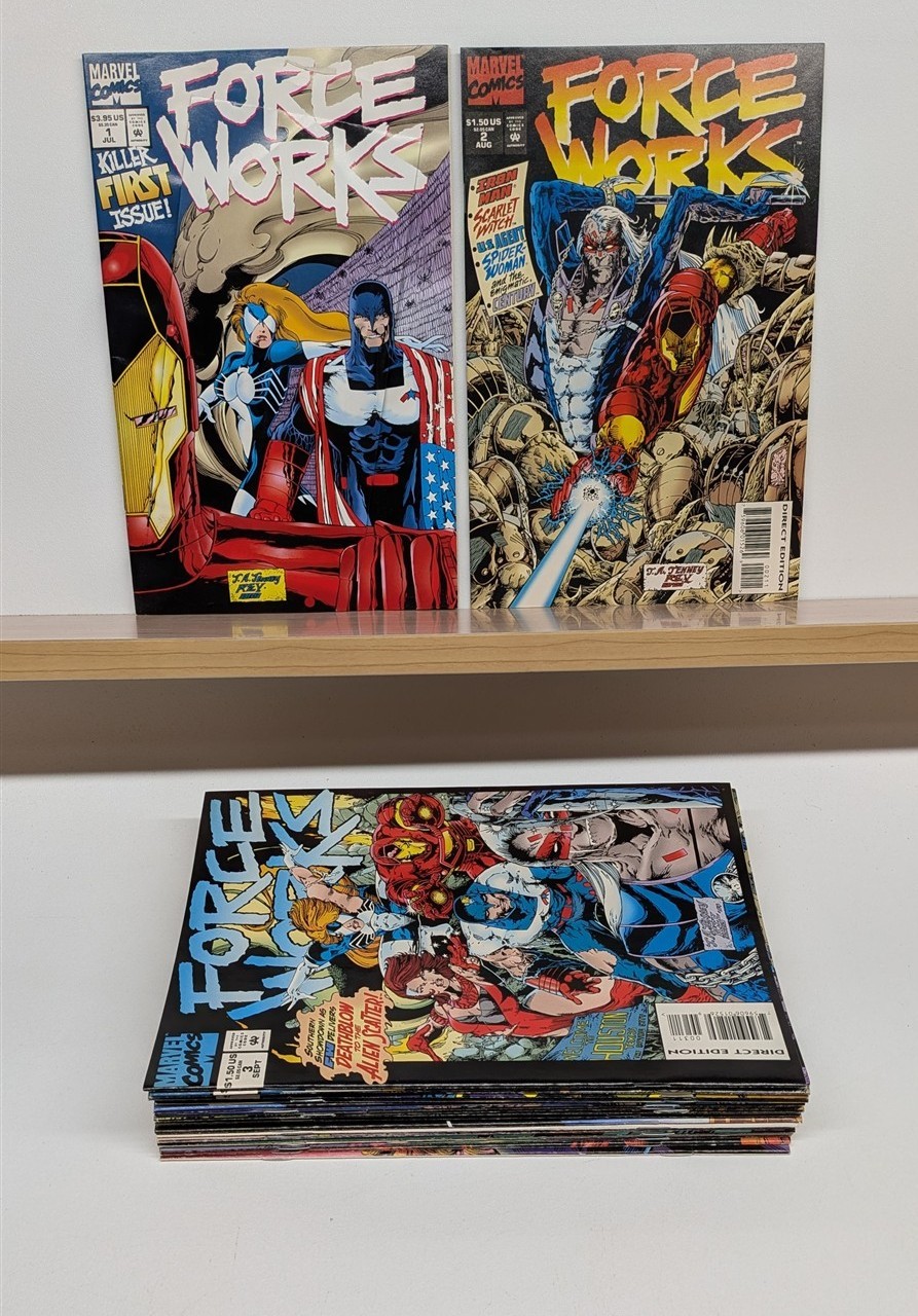 FORCE WORKS #1-22, Complete 1994-1996 Marvel Comics Series Set Run Iron Man