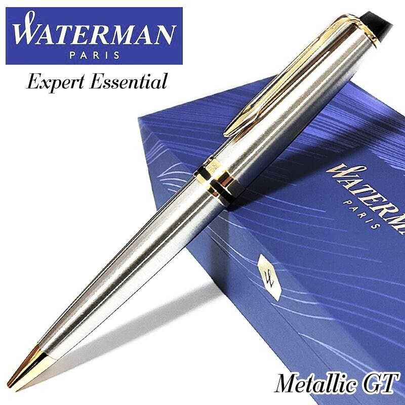 Mint WATERMAN Expert Essential Metallic Gold Tone Ballpoint Pen