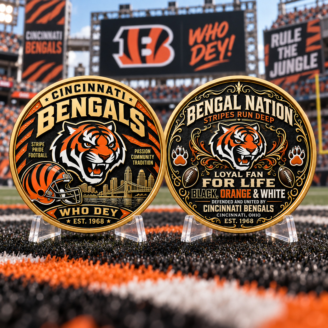 Cincinnati Bengals Varsity Whiskey Lover America’s Team Commemorative Coin