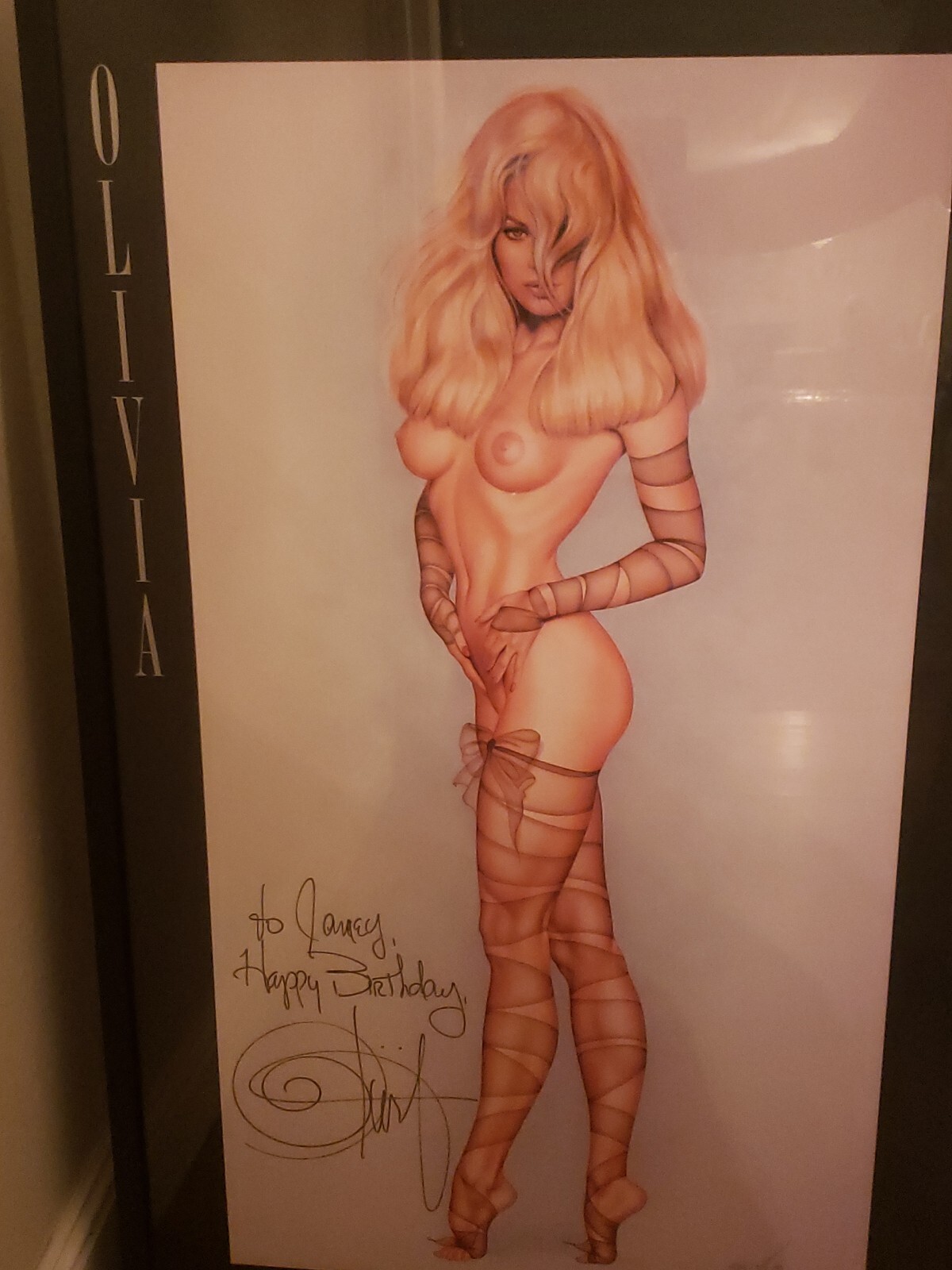 OLIVIA 1992 SEXY Pamela Anderson Print TAMARA BANE GALLERY Signed by Olivia OLIVIA 1992 SEXY Pamela Anderson Print TAMARA BANE GALLERY Signed by Olivia