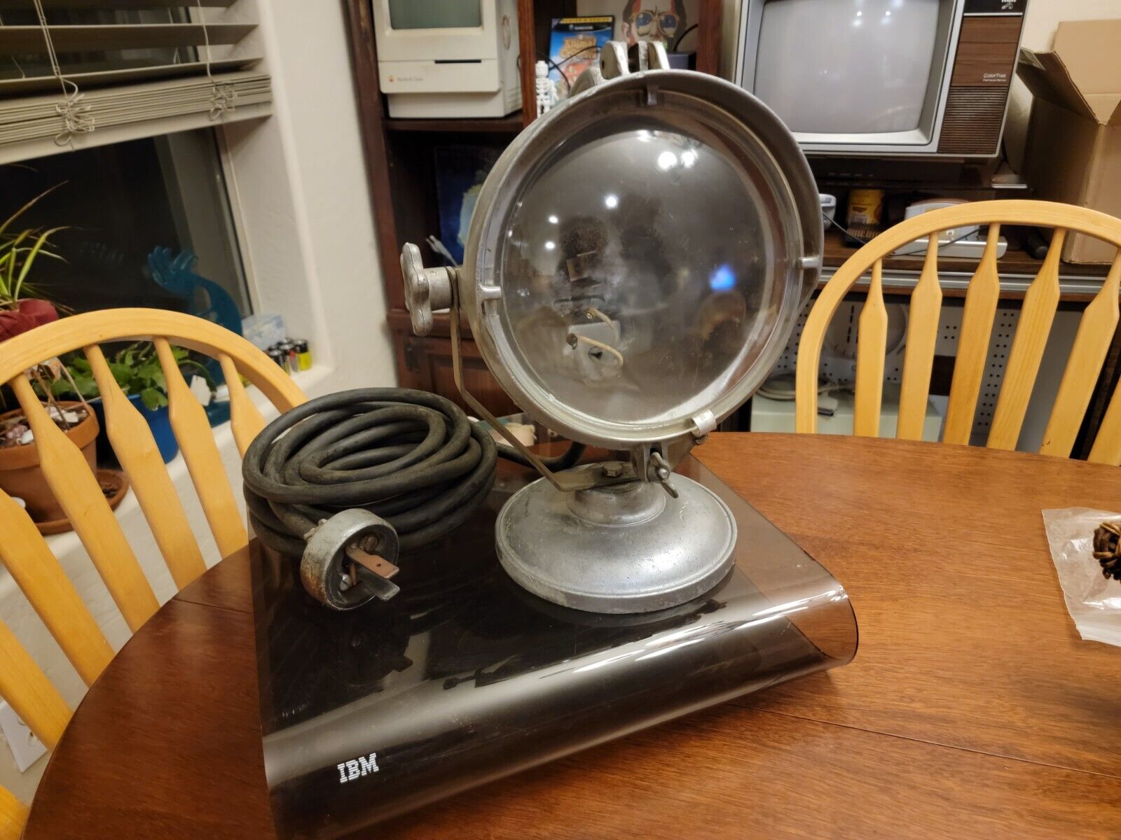 Vintage Large SHALDA MFG CO Industrial Spotlight Searchlight. Made in USA