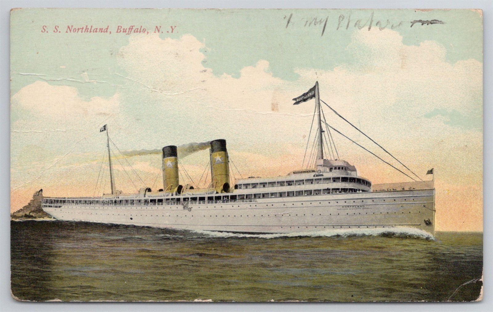 SS Steamer Northland C1912 Postcard AJ8