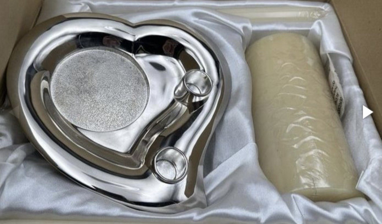Lenox Wedding Promises Unity Candleholder Silverplate 3 Candles Unused Boxed