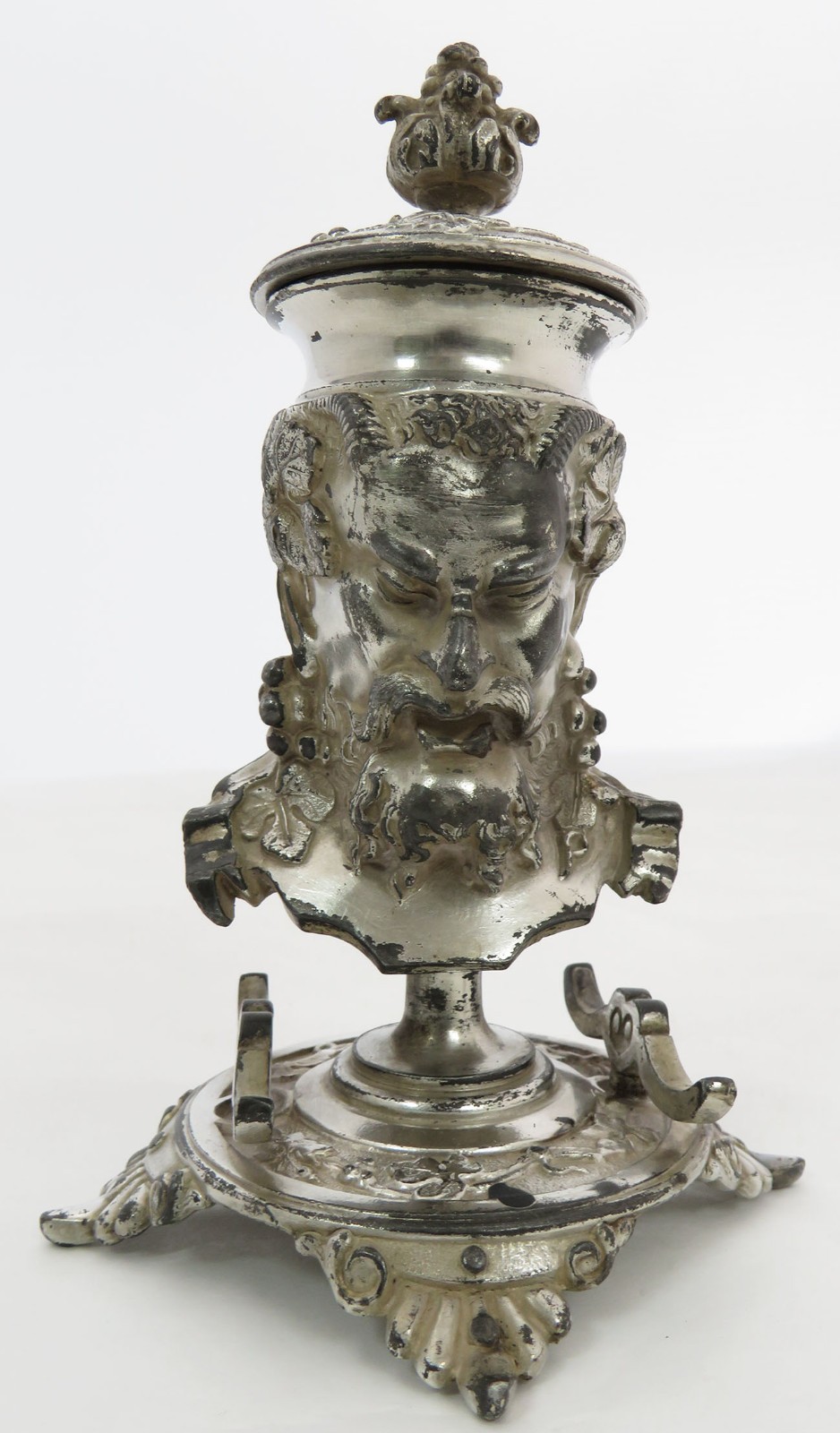 ANTIQUE CONTINENTAL PLATE BACCHUS INK WELL