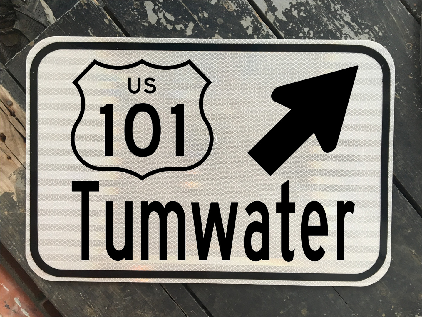 TUMWATER WASHINGTON US 101 Highway road sign 12