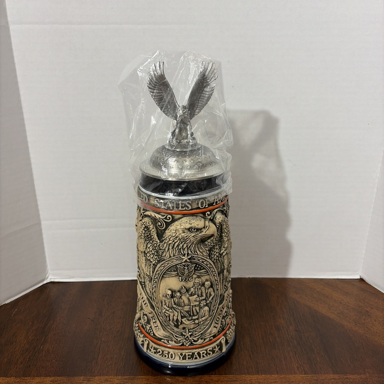 KING Werk Germany Lidded Stein United States of America 250 Years 1776-2026