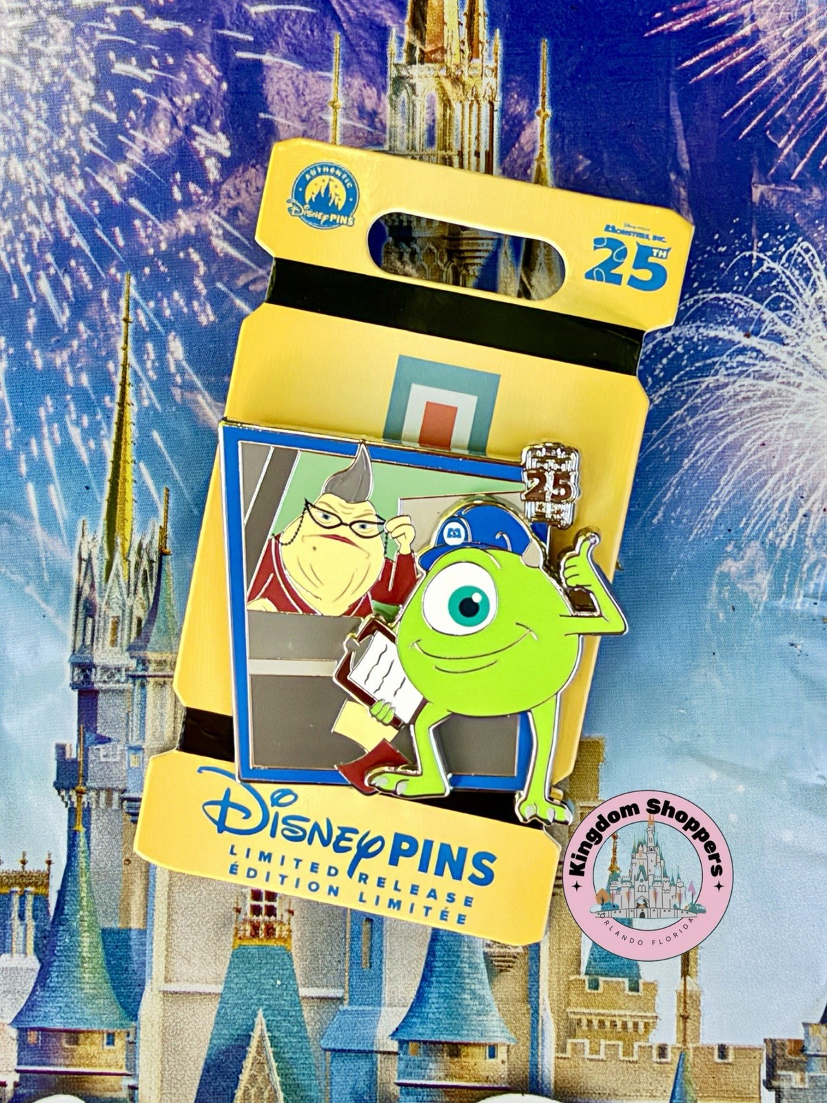 2026 Disney Parks Monsters, Inc. 25th Anniversary Mike Roz Pin LR