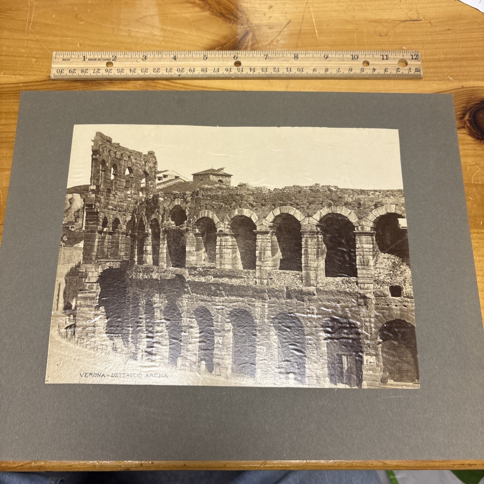 Vintage Roman Architecture Photo: Verona Amphitheater Amphitheatre Detail Italy