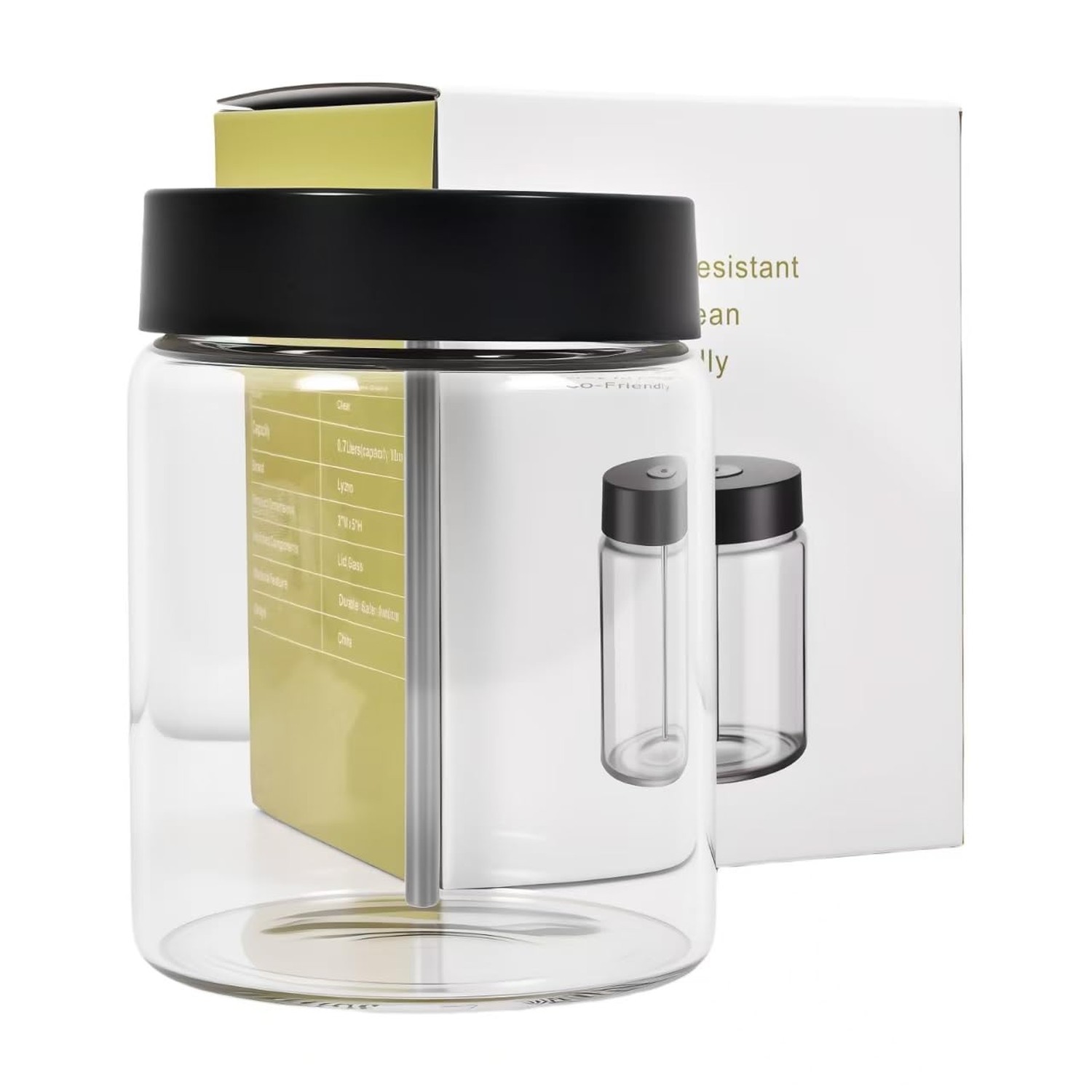 Glass Milk Container for Miele,Incompatible with Built-in Coffee Makers | Com...
