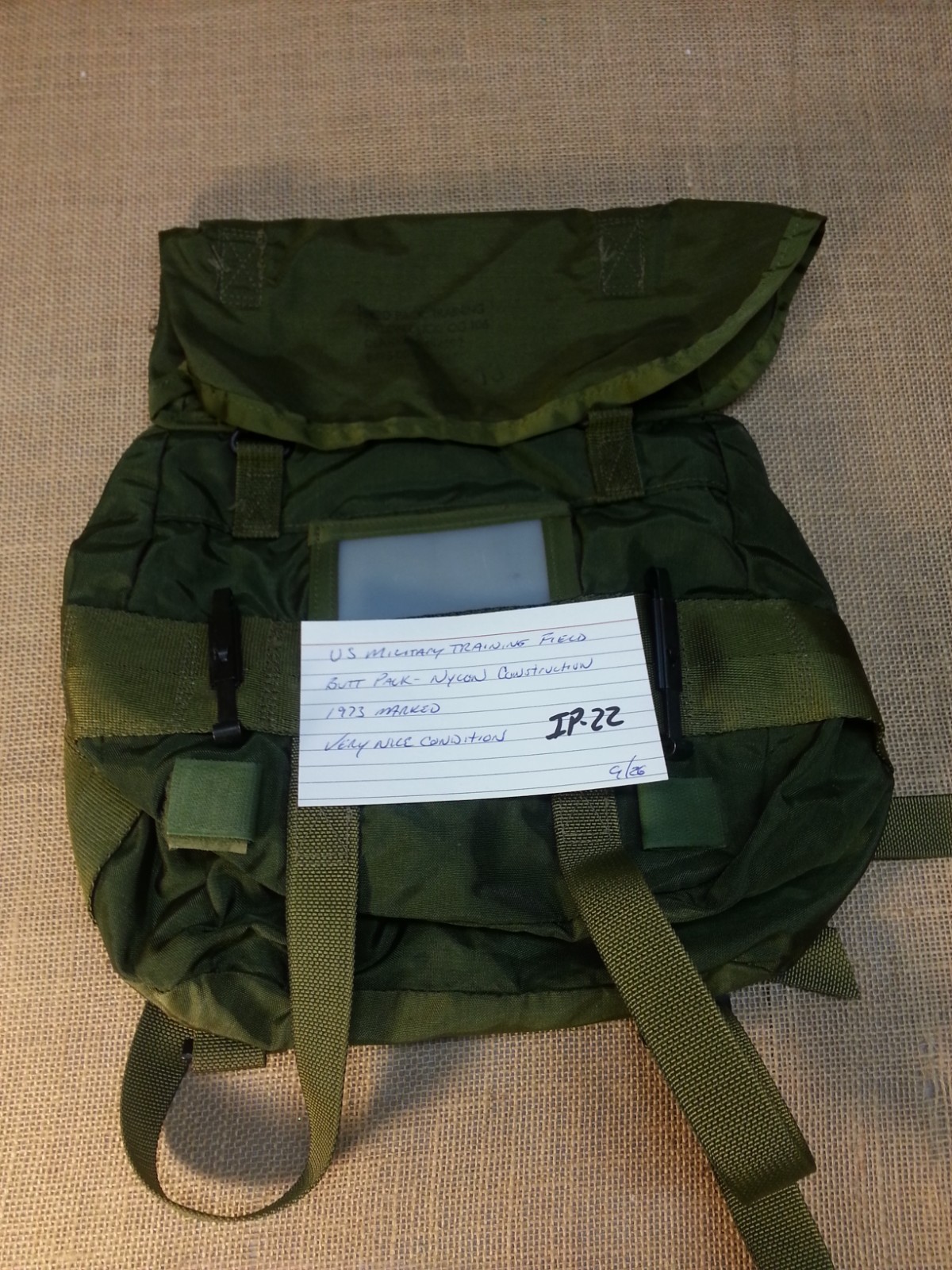 US Military Training Field Butt Pack Nylon VERY NICE CONDITION