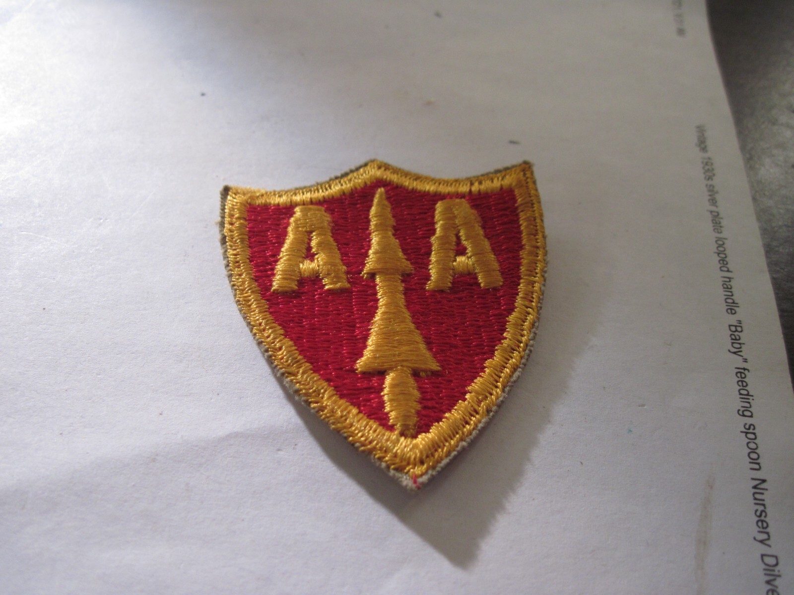 19?? US  vintage   A A  patch