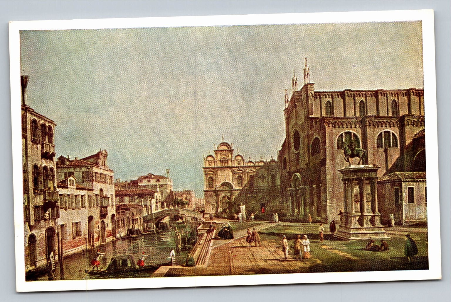Canaletto VIEW IN VENICE Postcard - National Gallery of Art Old Master Painting