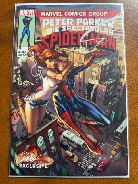 Peter Parker: The Spectacular Spider-Man #1 Cover B J. Scott Campbell No COA Peter Parker: The Spectacular Spider-Man #1 Cover B J. Scott Campbell No COA