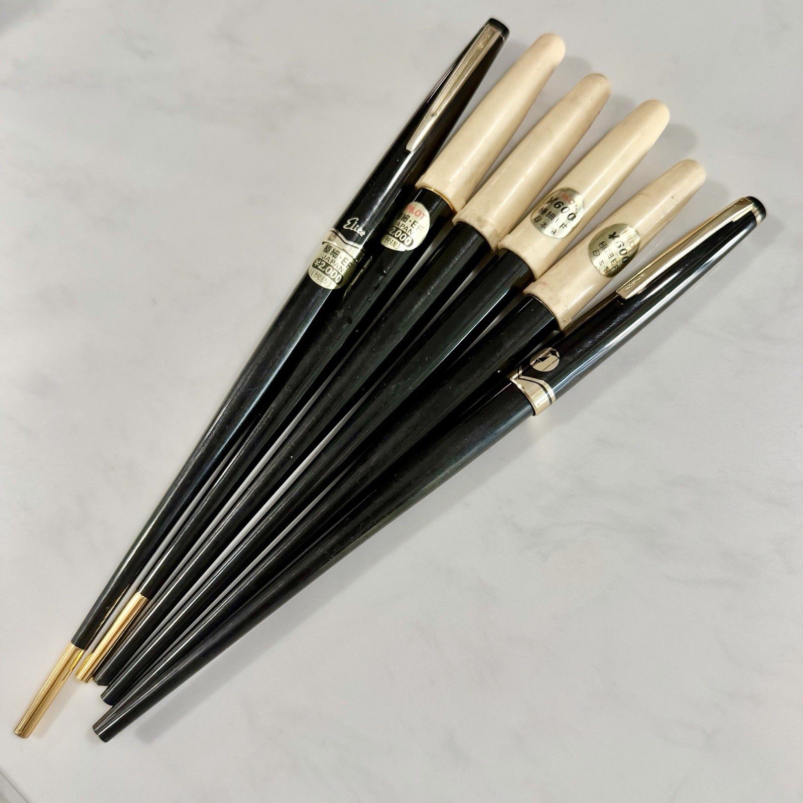 Vintage Lot Of 6 Pilot Desk Fountain Pen Super Quality EUC