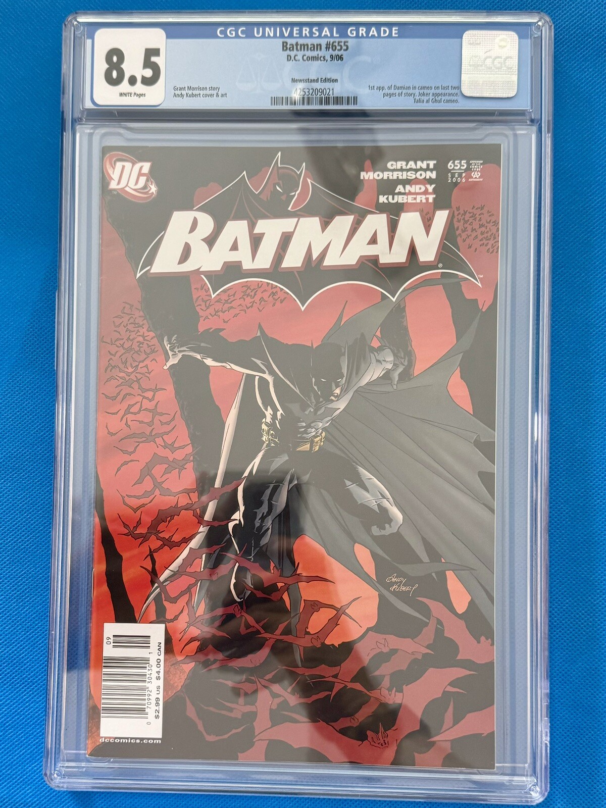 Batman #655 2006 DC COMICS 1st Cameo App Damian Wayne Newsstand CGC 8.5