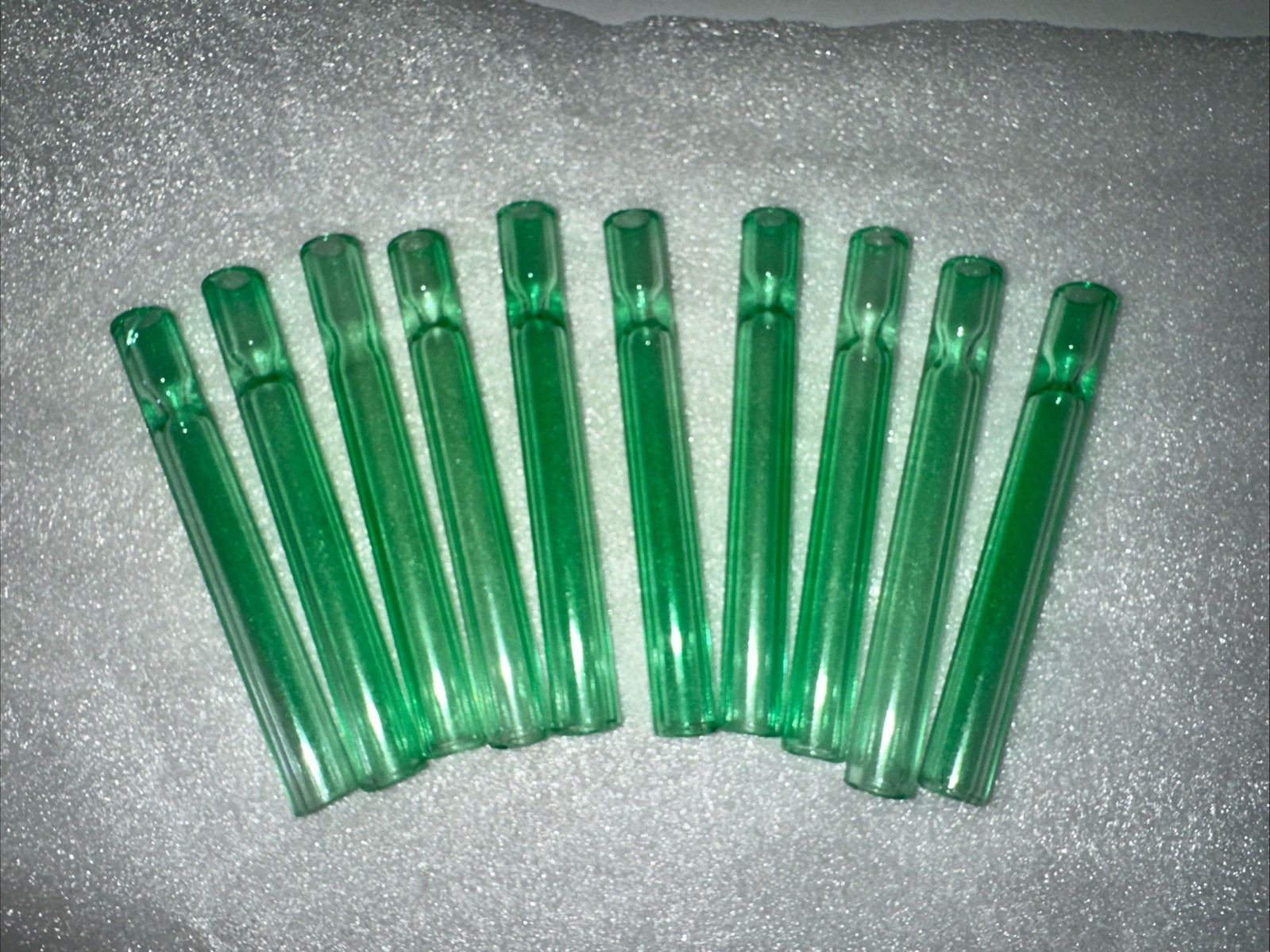 10pcs Thick Glass Tobacco Glass Pipes Reusable One Hitter Smoking Tube Pipe