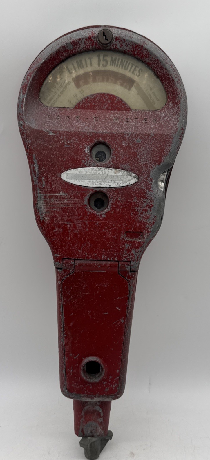 Vintage Rockwell Parking Meter “Park-O-Meter” 1 Cent * No Keys