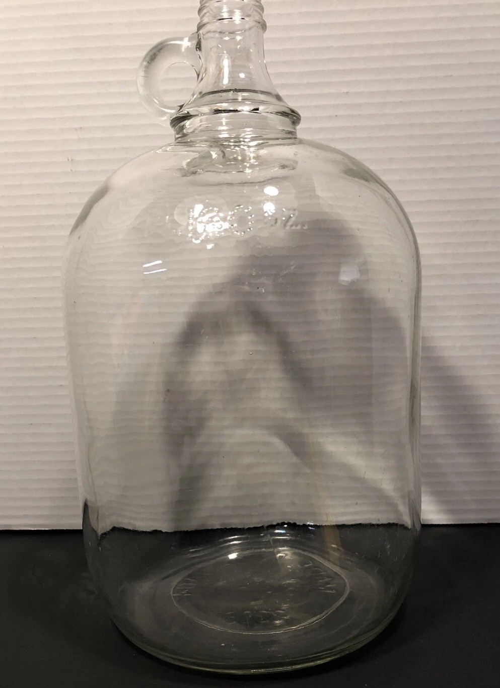 Vintage Clear Glass 5 Quart Jug 160 Oz Made in Canada #2206 Farmhouse Decor
