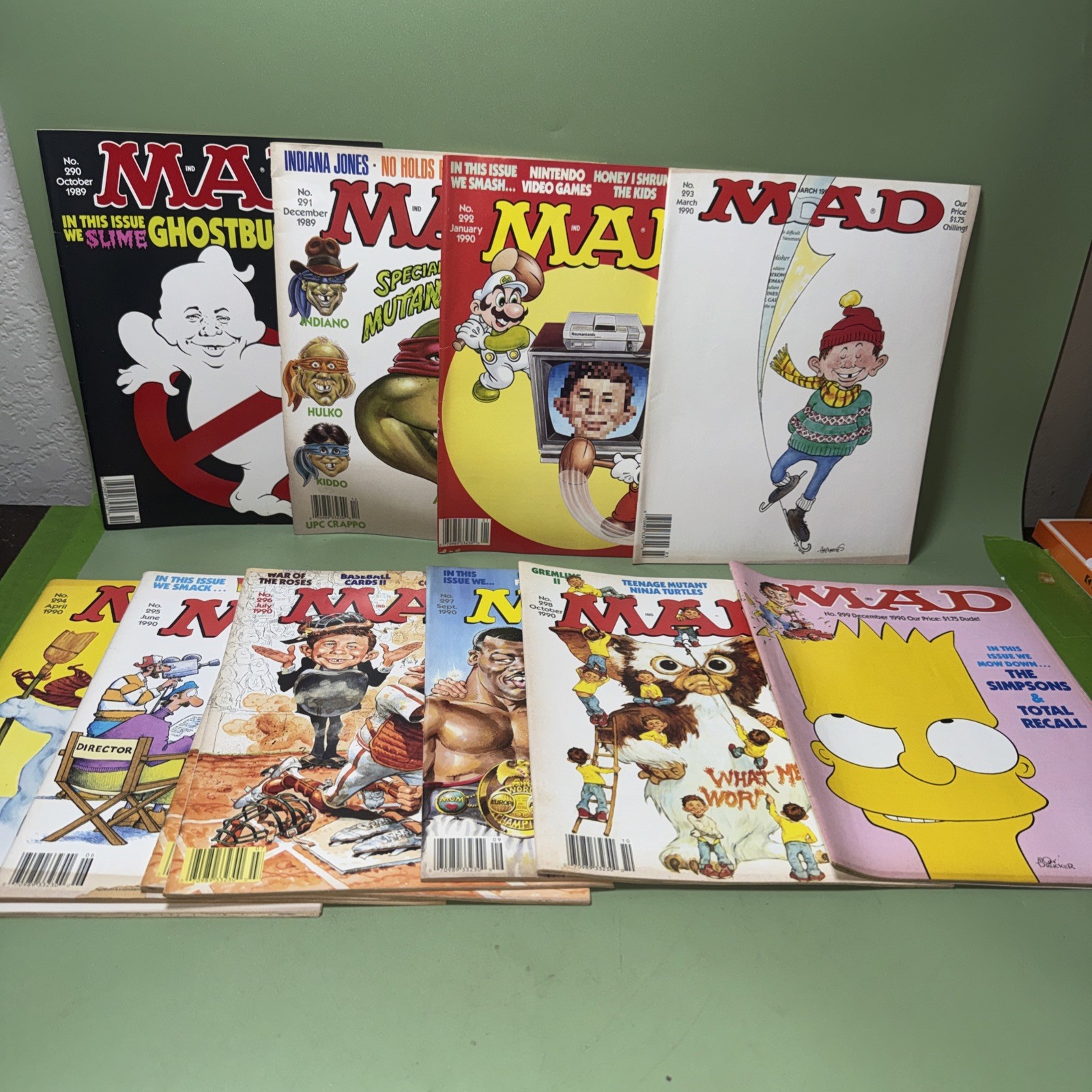 Mad Magazine Set Of 10 Lot O  290-299