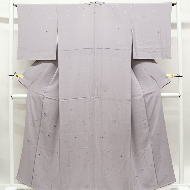 JAPANESE KIMONO TSUKESAGE LIGHT PURPLE 161.5cm 5 ft 4 in PURE SILK E7974