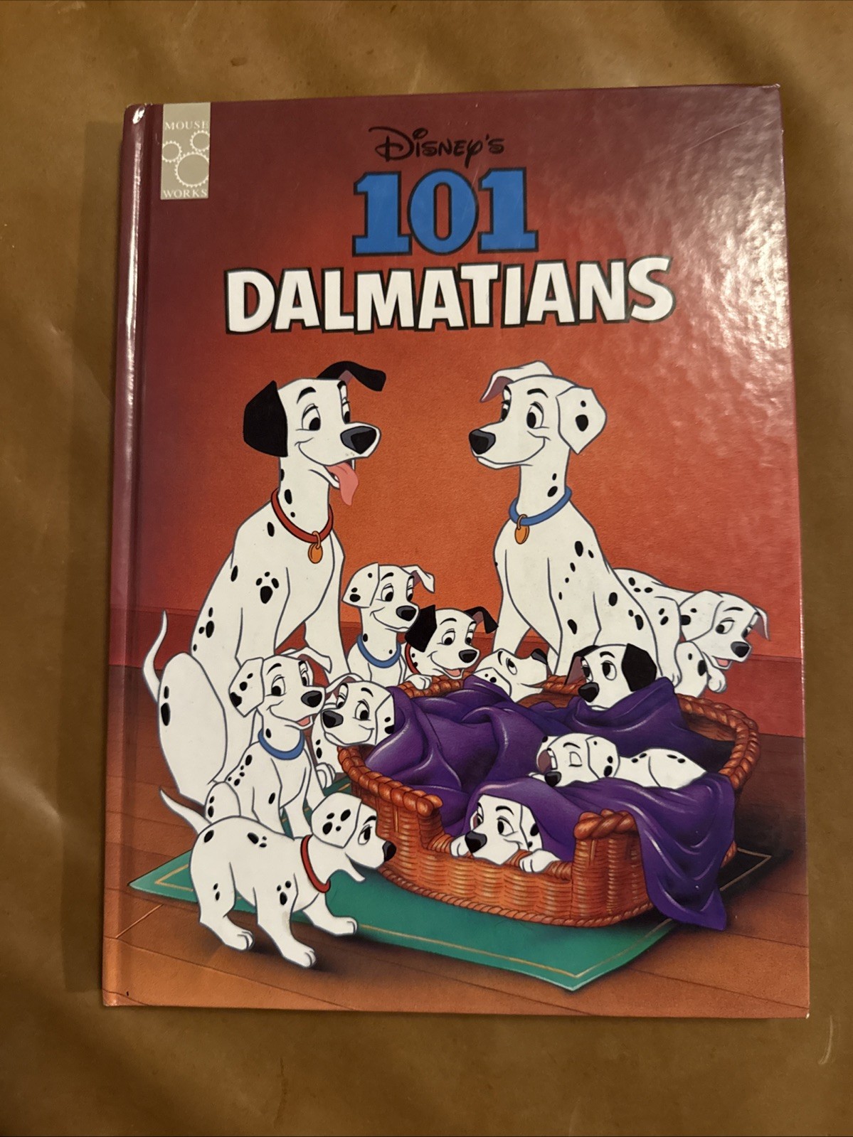 Vintage Disney’s 101 Dalmations Hardback Picture Book Mouse Works 1995