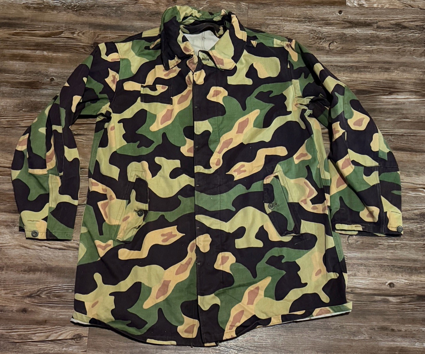 Vintage Czech Salamander Jacket Mens L Camo Paratrooper Military MLOK 50s 60s