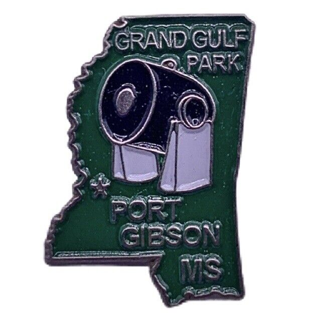Vintage Grand Gulf Military State Park Mississippi Travel Souvenir Pin