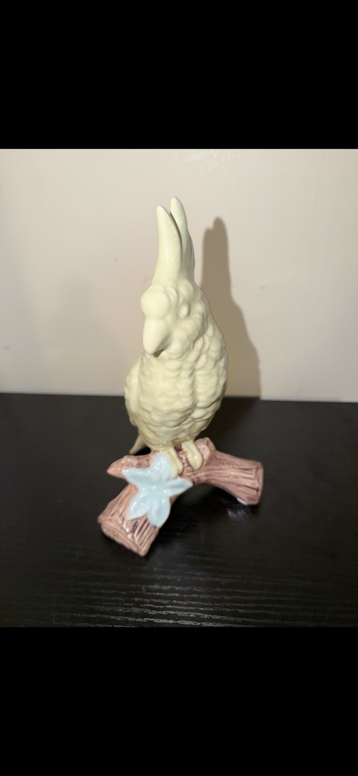 Vintage Ceramic Cockatoo Figurine
