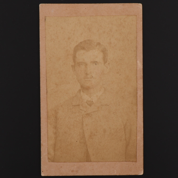 CDV Carde de Visite of a Badly Faded Man from Columbus, Georgia #1000 CDV Carde de Visite of a Badly Faded Man from Columbus, Georgia #1000