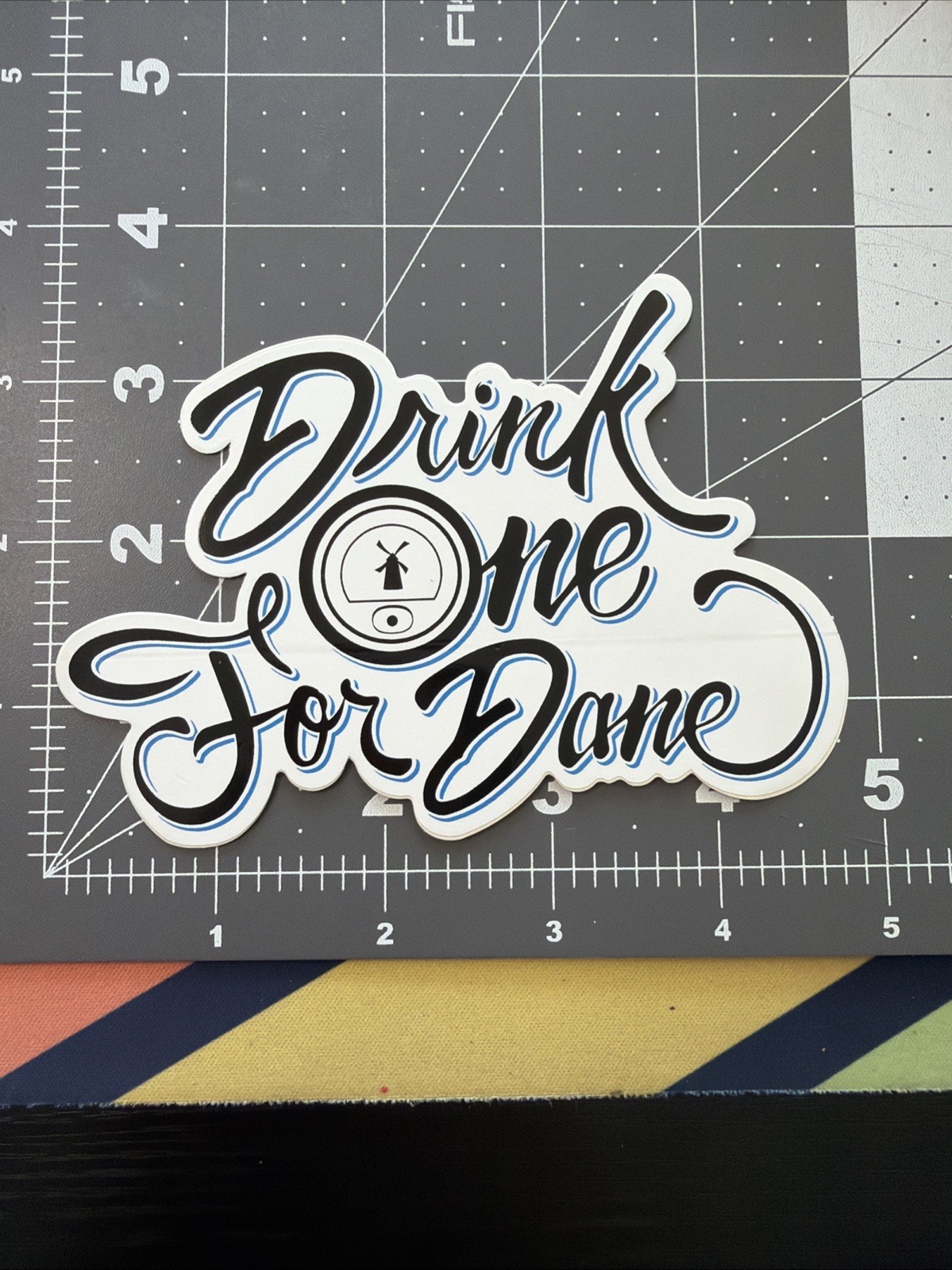 Vintage Rare 2015 Dutch Bros Drink One For Dane Sticker