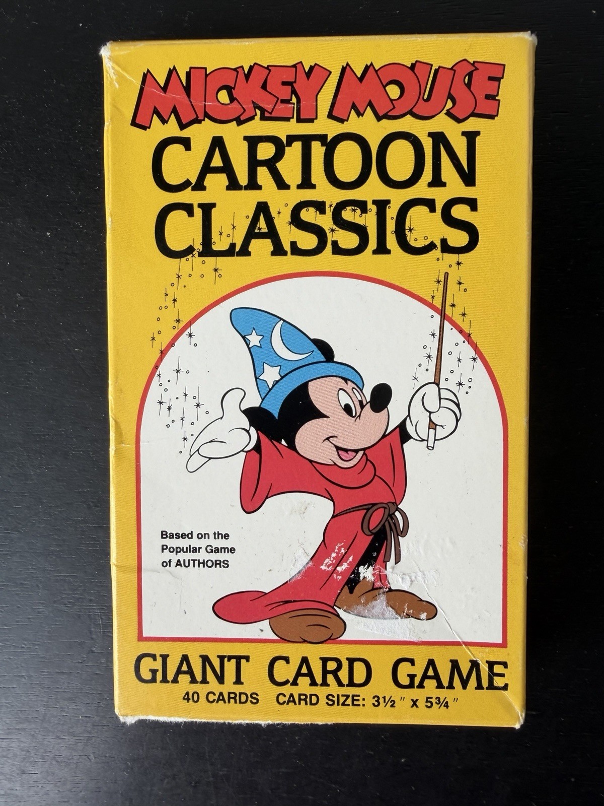 MICKEY MOUSE CARTOON CLASSICS GIANT CARD GAME 2-4 PLAYERS COMPLETE