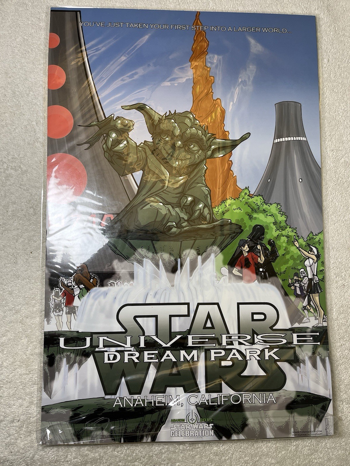 Tom Hodges Star Wars Universe Dream Park Attraction Posters Celebrate Anaheim