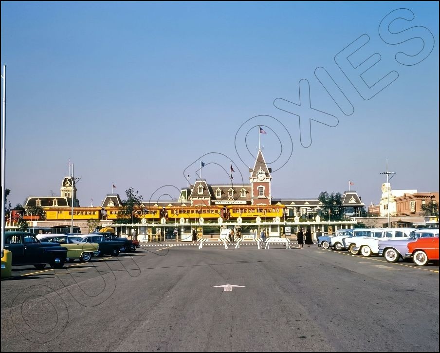 1960\'s Disneyland Entrance Photo 8X10 - Parking Lot 
