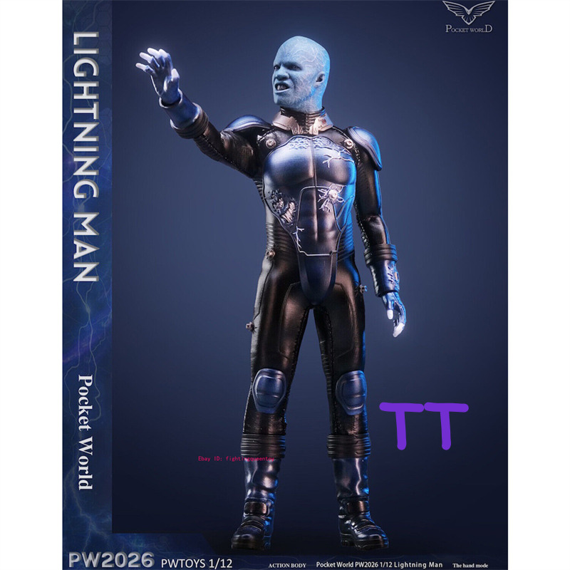 INSTOCK PWTOYS PW2026B Lightning Man 1/12 Action Figure Deluxe Ver