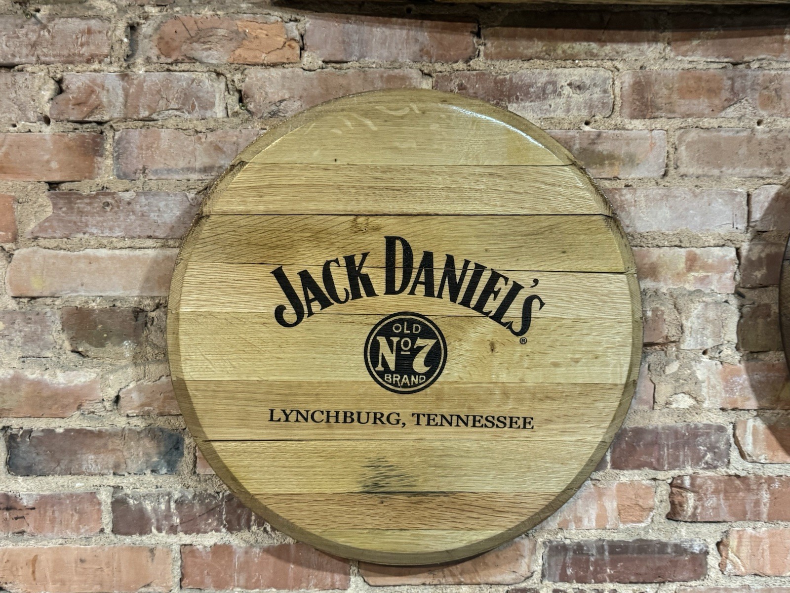 Jack Daniel’s Whiskey Barrel Head  20 Inches Round- 