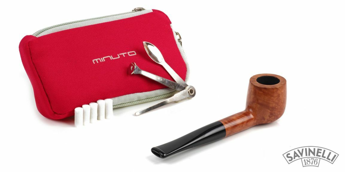 Pipe Savinelli Minuto 109 Smooth Straight Clear with FirstPipe Kit