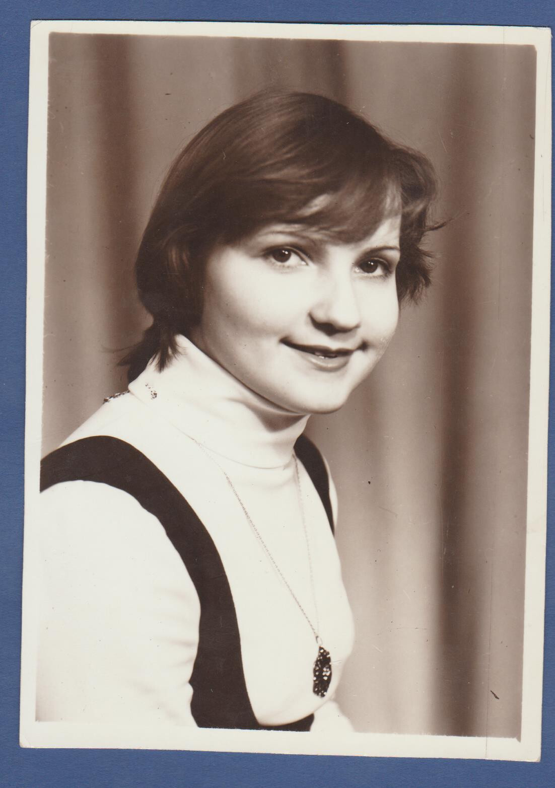 Portrait of a Pretty Young Girl, Beautiful Lady Soviet Vintage Photo USSR