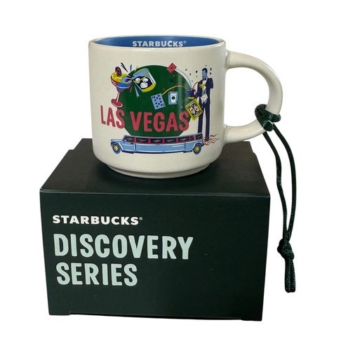 Starbucks Discovery Series 2oz LAS VEGAS Mini Mug Ornament Espresso Demi Cup NEW