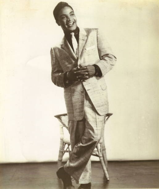 Jackie Wilson poses for a studio portrait in 1960 Historic 1960s Old Photo