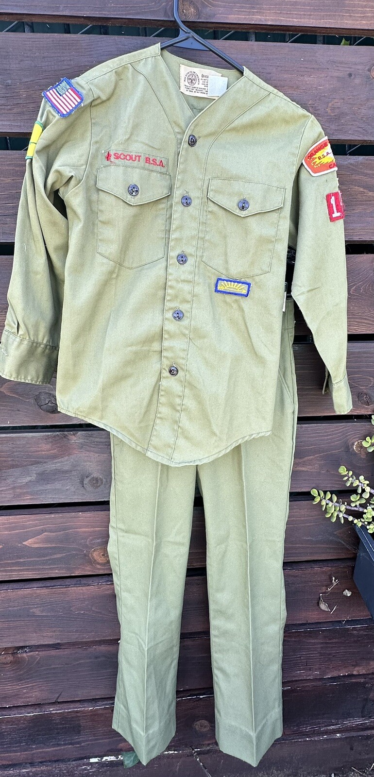 Vintage Boys Scouts Of America Uniform Shirt/Pants Youth *Size 12