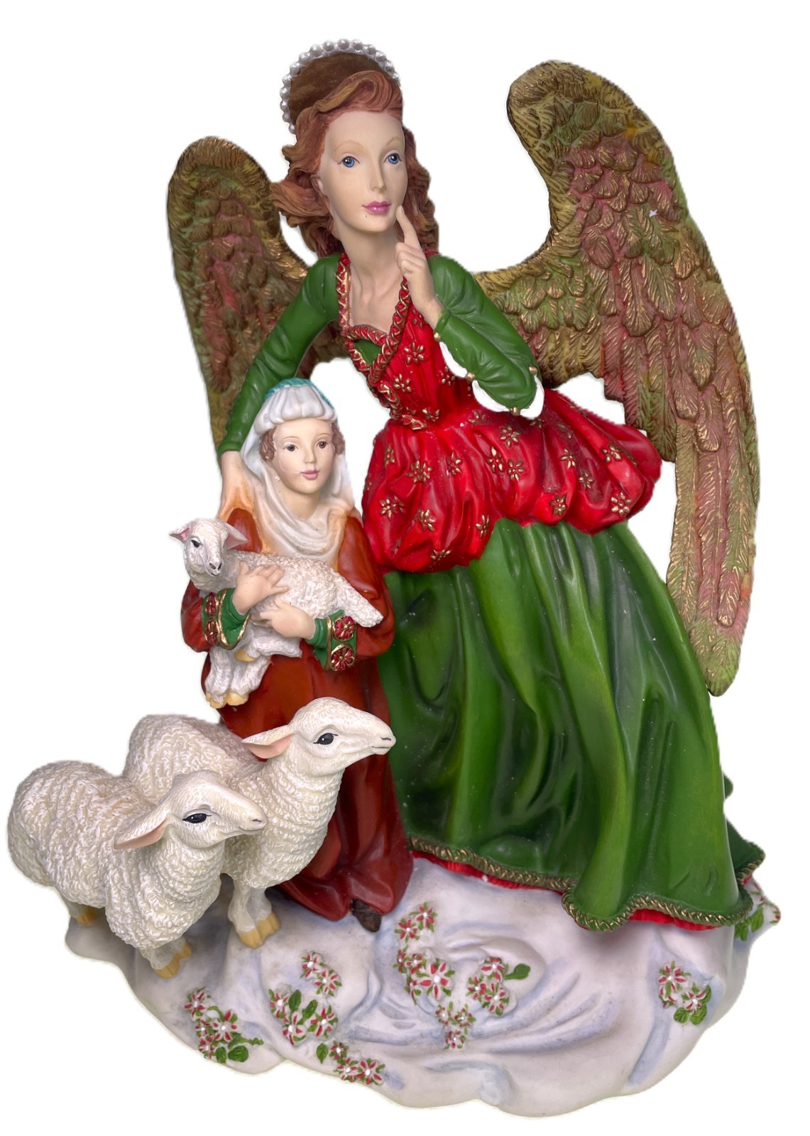 10” Lenox Angel Behold the Child by Lynn Bywaters Figurine Christmas Nativity