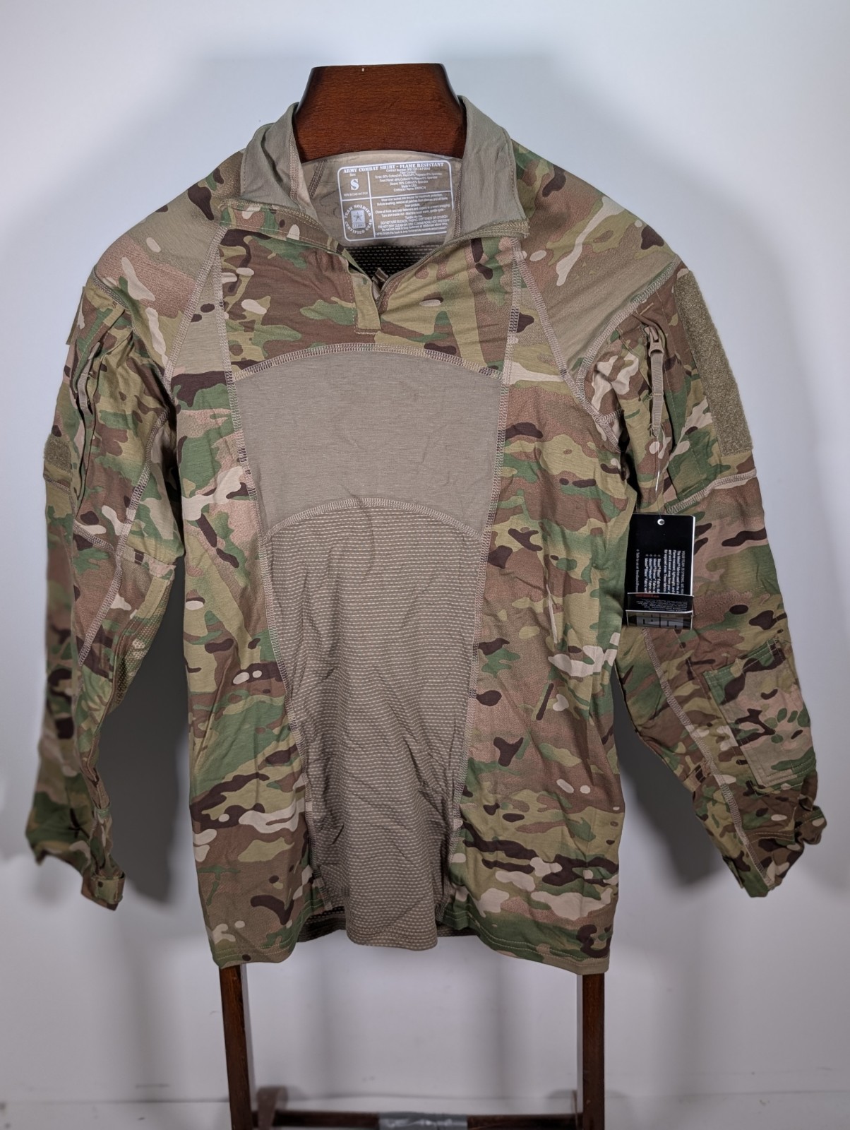USGI Army Team Soldier Certified Gear Combat Shirt Size Small New Camo Flame Res
