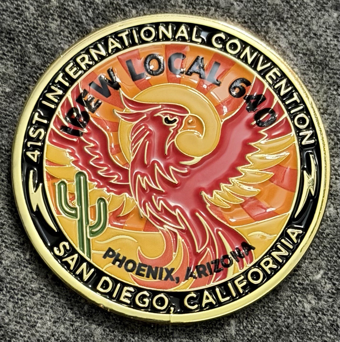 IBEW Local 640 Challenge Coin Phoenix Arizona Phoenix IBEW Local 640 Challenge Coin Phoenix Arizona Phoenix