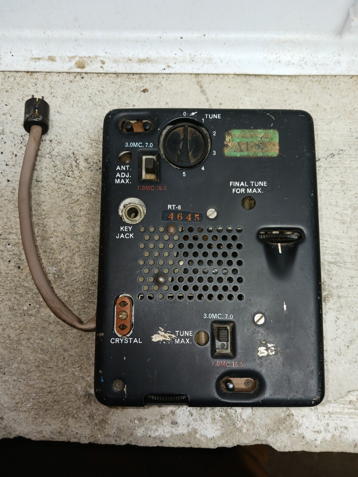 RARE VINTAGE RT-6 CIA RADIO TRANSMITTER #116
