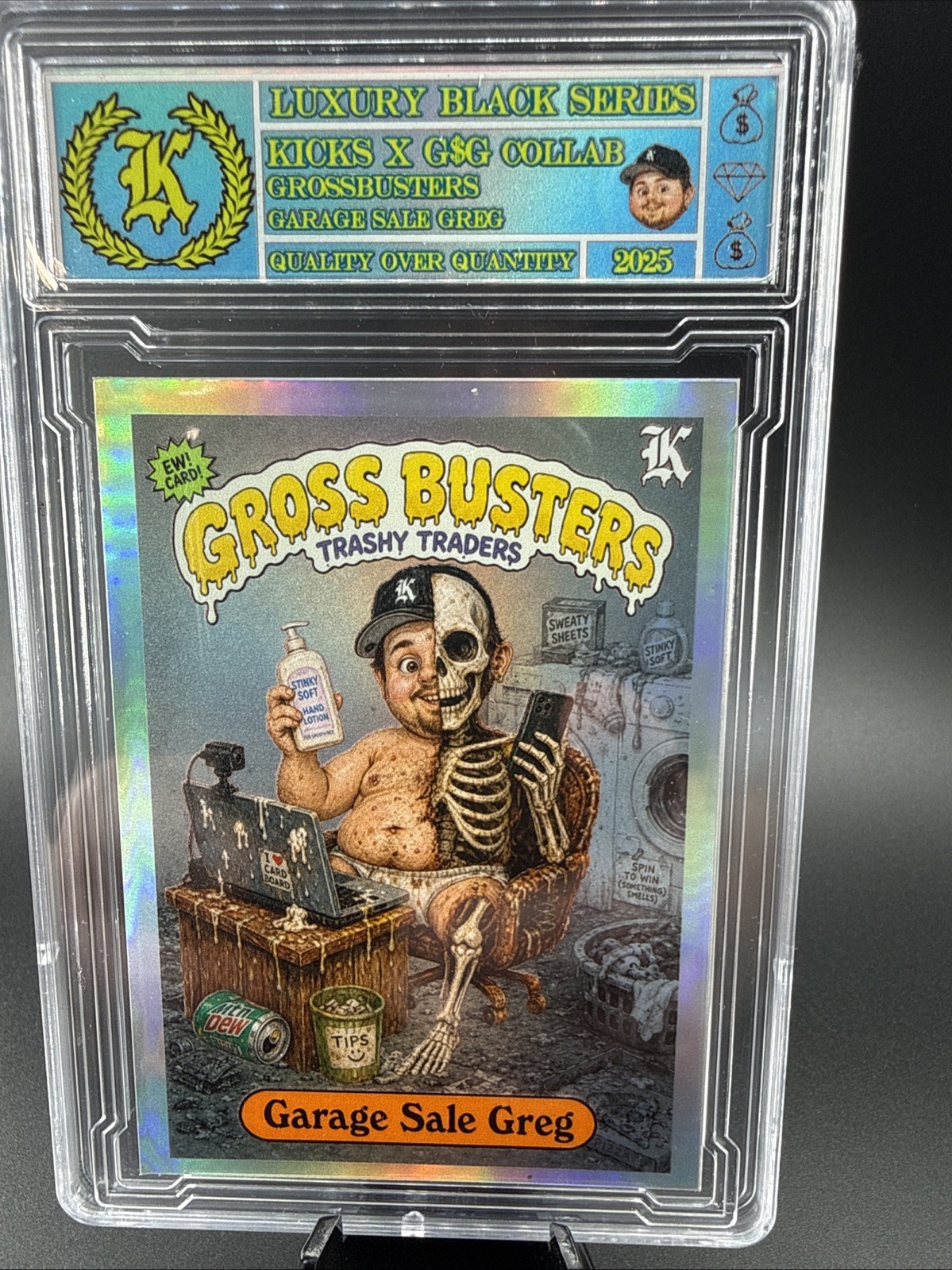 Kickstradomis Luxury Black Series - Gross Busters - Garage Sale Greg Signed 1/1